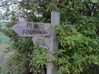 UK countryside signs