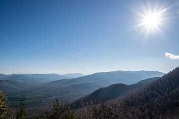 sunrise in the mountains