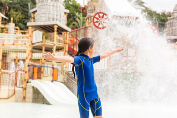 Tourists enjoy water attractions in Siam waterpark in Tenerife, Spain. The Siam is the largest...