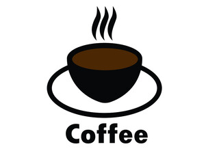Isolated black coffee cup symbol icon