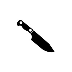 Remote kitchen knife cookware. Illustration of isolated cooking cutlery symbol.