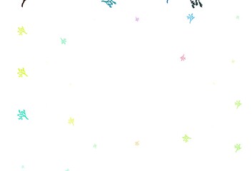 Light Multicolor vector abstract background with sakura.