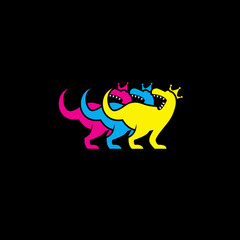 Three Dinosaurs logo design inspirations