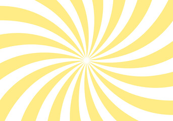 放射線状集中線の背景素材　イエロー