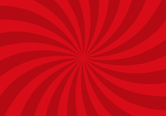 放射線状集中線の背景素材　レッド