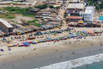 Fototapeta na wymiar Pacific Seaside Resort in Mancora District Peru