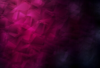 Obraz premium Dark Pink vector polygon abstract background.