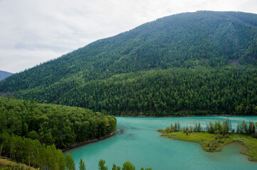 Moon Bay, Kanas Lake, Xinjiang, China