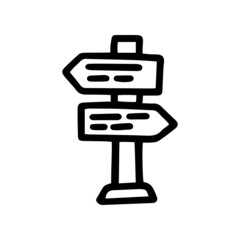 business choice line vector doodle simple icon