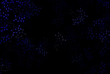 Dark BLUE vector pattern with artificial intelligence network.
