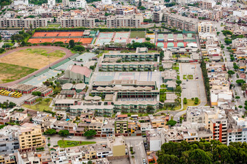 Commercial And Shopping Area Capital City Lima Peru