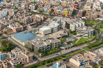 Commercial And Shopping Area Capital City Lima Peru