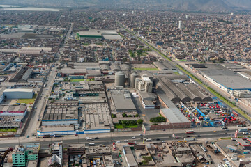 Industrial Zone of Capital City Lima Peru