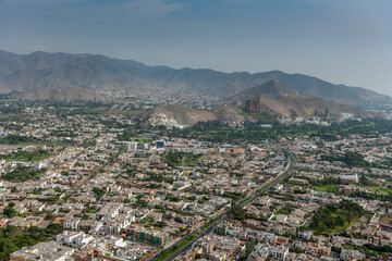 Urban Sprawl fo Capital City Lima Peru