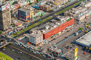 Commercial And Shopping Area Capital City Lima Peru