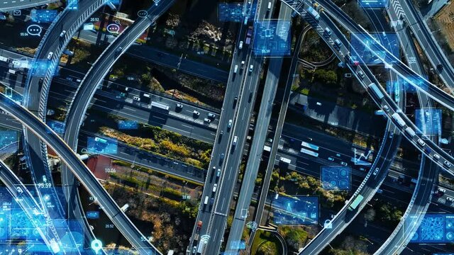 Transportation and technology concept. Digital transformation. MaaS. ITS.