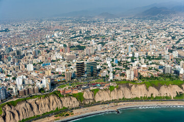 Commercial And Shopping Area Capital City Lima Peru