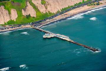 Fototapeta premium La Rosa Nautica Pier Capital City Lima Peru