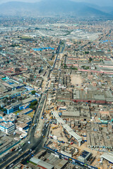Urban Sprawl fo Capital City Lima Peru