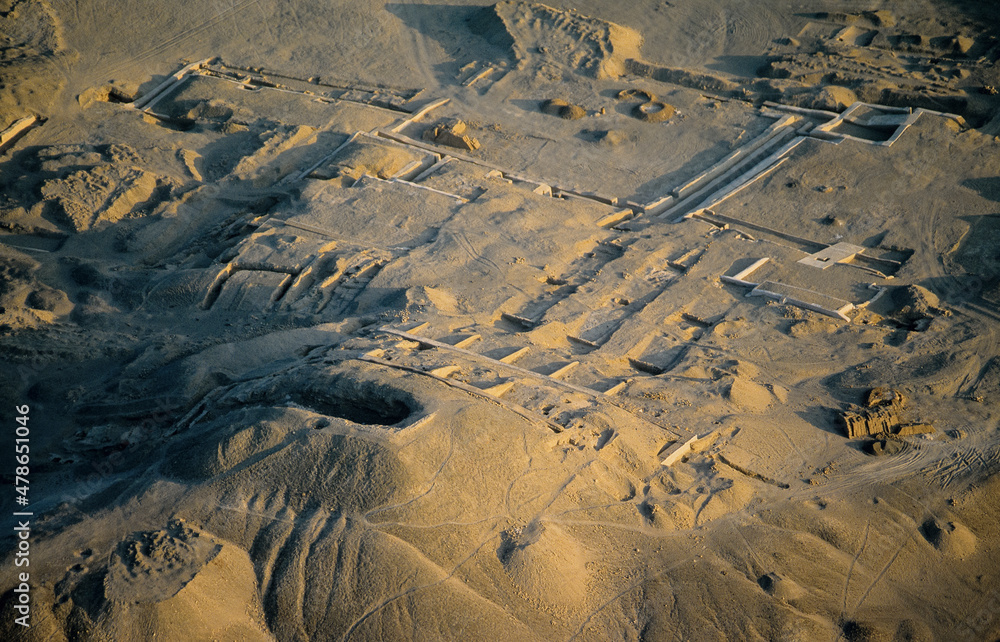 Poster paysage au nord de nazca archaeological dig peru