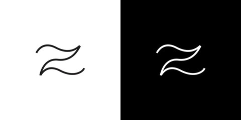 Modern and unique letter Z initials logo design 4 - obrazy, fototapety, plakaty