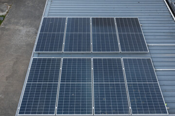 Solar cells on the roof, save the power