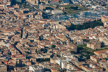 Palmero Harbour and Cruise Ships Sicily Italy