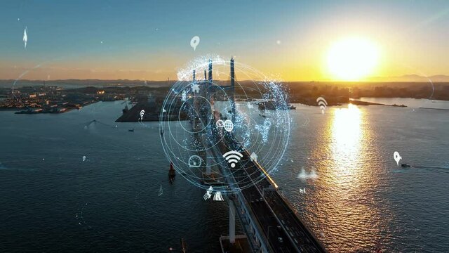 Transportation and technology concept. Digital transformation. MaaS. ITS.