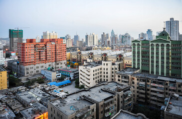 Urumqi, Xinjiang, China - August 22, 2010: urban scenery of Urumqi, Xinjiang, China.