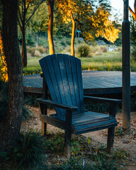 bench in autumn park