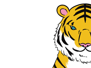 寅　虎年賀状2022お正月