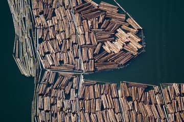 Log Booms Olympia Washington USA