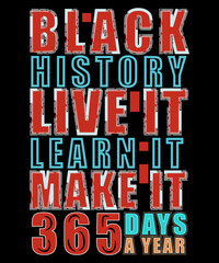 Black history month TShirt design