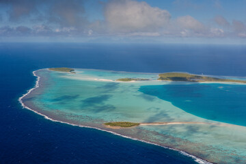 Obraz premium Tetiaroa Atoll Tropical Islands of French Polynesia