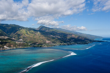 Tropical Islands of French Polynesia. Capital City Papeete on Tahiti