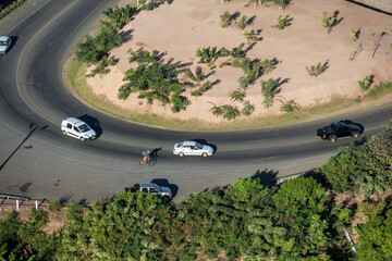 Road and Traffic Tahiti Tropical Islands of French Polynesia