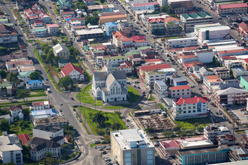 Fototapeta na wymiar Cityscape Skyline of Georgetown Guyana