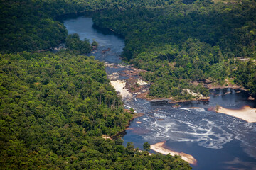 Fototapeta na wymiar Potaro River and Falls Kaieteur National Park Guyana