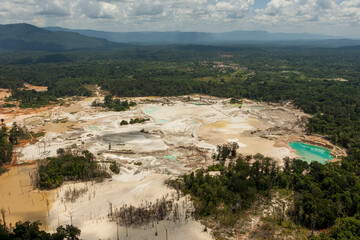 Gold and Diamond Mine Town of Mahdia Guyana