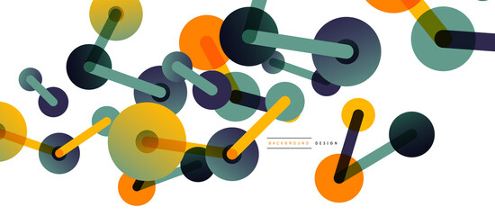 Network concept abstract background. Dots connection. Big data idea. Business template for wallpaper, banner, background or landing