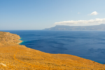 Blue lagoon in Ballos, Crete, Greece