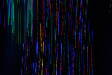 Colored light stripes background