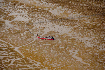 Boat Waiting for High Tide Guyana