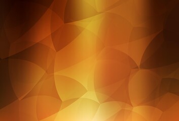 Dark Orange vector background with polygonal style.