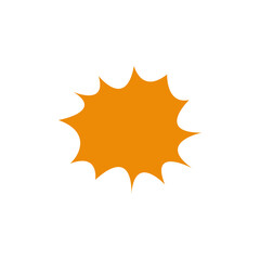 Explosion icon design template vector isolated © haris