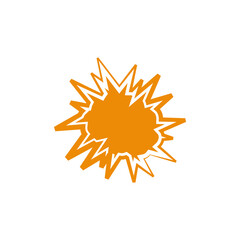 Explosion icon design template vector isolated