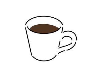 マグカップに入っているホットコーヒー