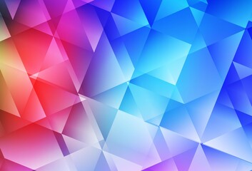 Obraz premium Light Multicolor vector triangle mosaic background.
