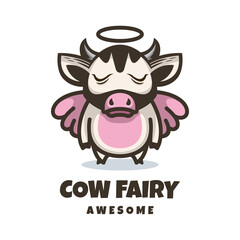 Illustration vector graphic of Cow Fairy, good for logo design