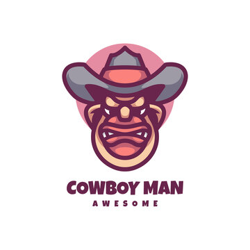 Illustration vector graphic of  Cowboy, good for logo design